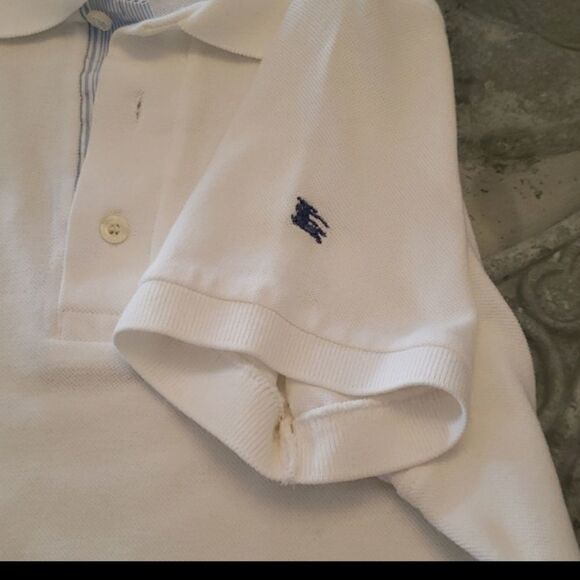 𝅺burberry Women's Solid White Golf Polo Shirt - Picture 1 of 4